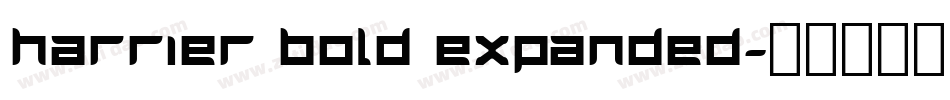 Harrier Bold Expanded字体转换